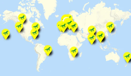 Map of cross-border student collaboration on environmental projects
